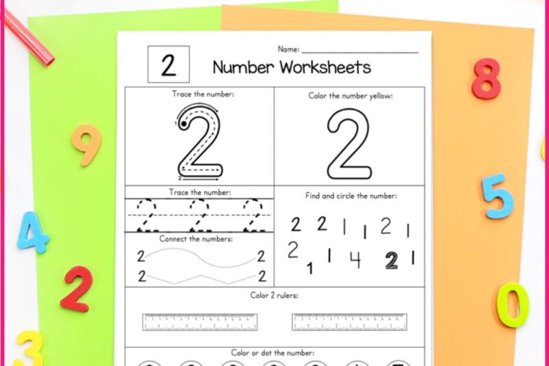Free Number Worksheets For Preschool