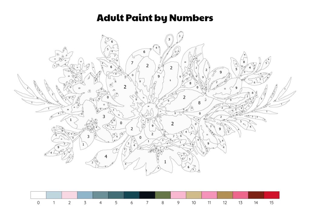 Free Paint By Numbers Printable - Adult Paint By Numbers - 20 Free PDF Printables | Printablee