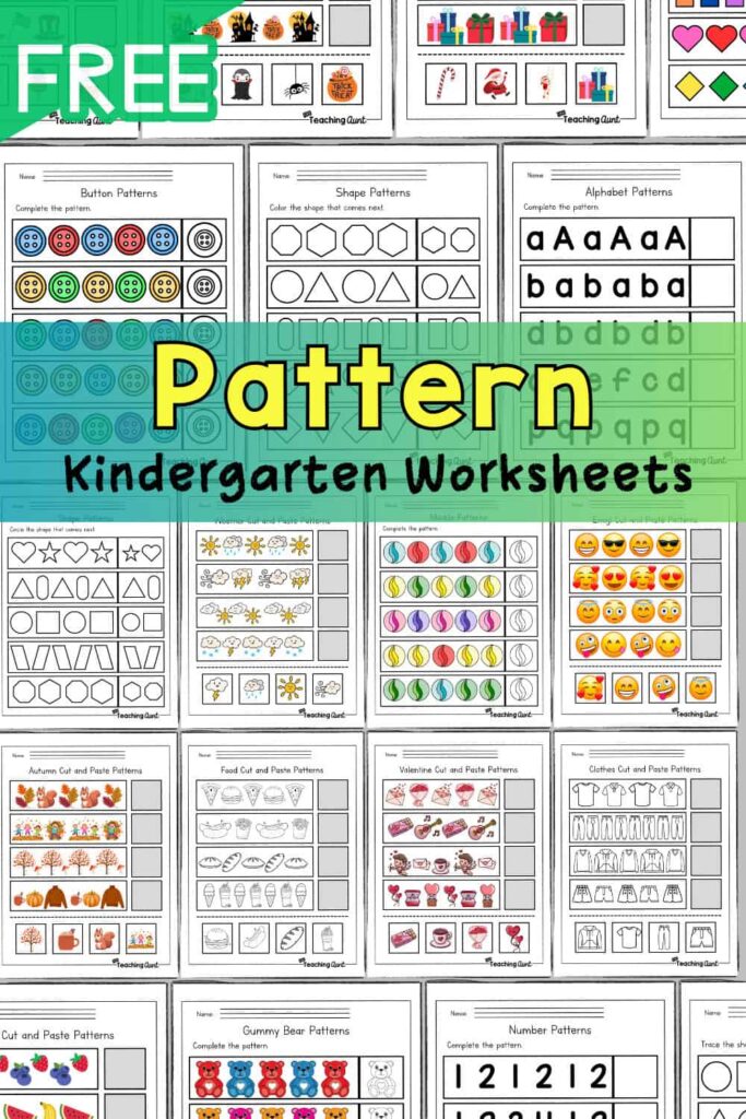 Free Pattern Worksheets For Preschool And Kindergarten Free Printable