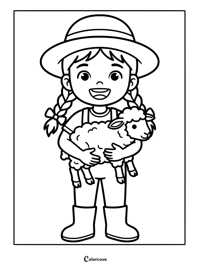 Free Pictures Of Farm Animals To Color