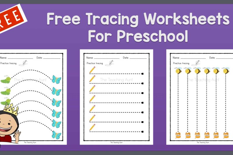 Free Pre K Tracing Worksheets