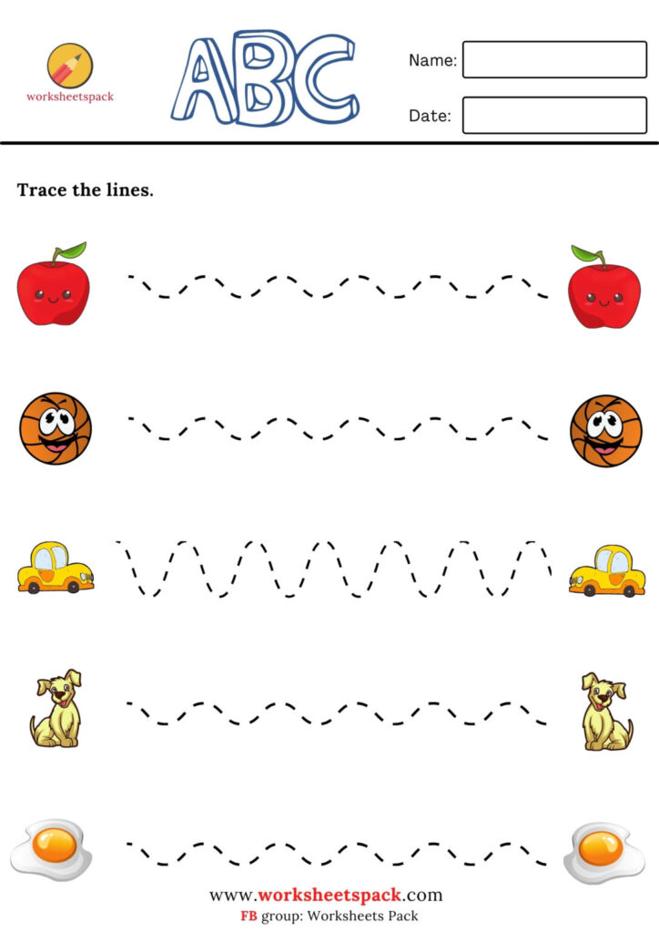 Free Preschool Printable Tracing Worksheets