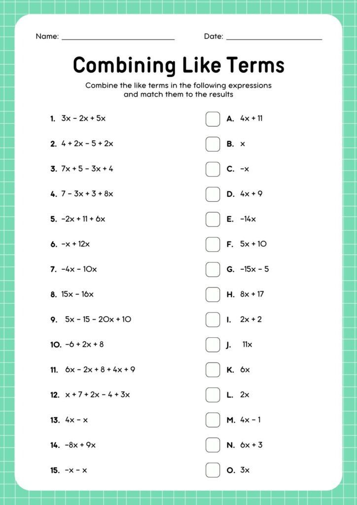 Free printable 8th grade math worksheet templates – Worksheets Library Free printable 8th grade math worksheet templates - Worksheets Library