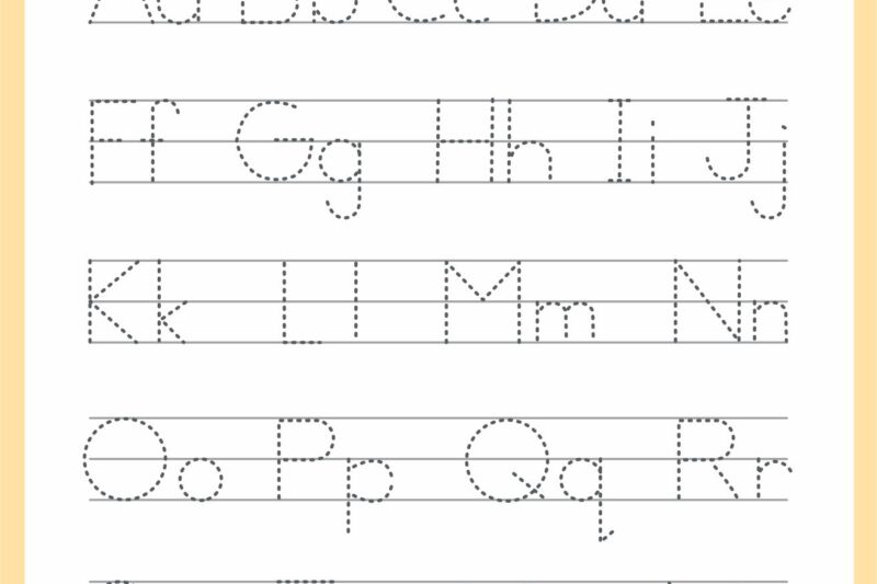 Free Printable Abc Tracing Letters