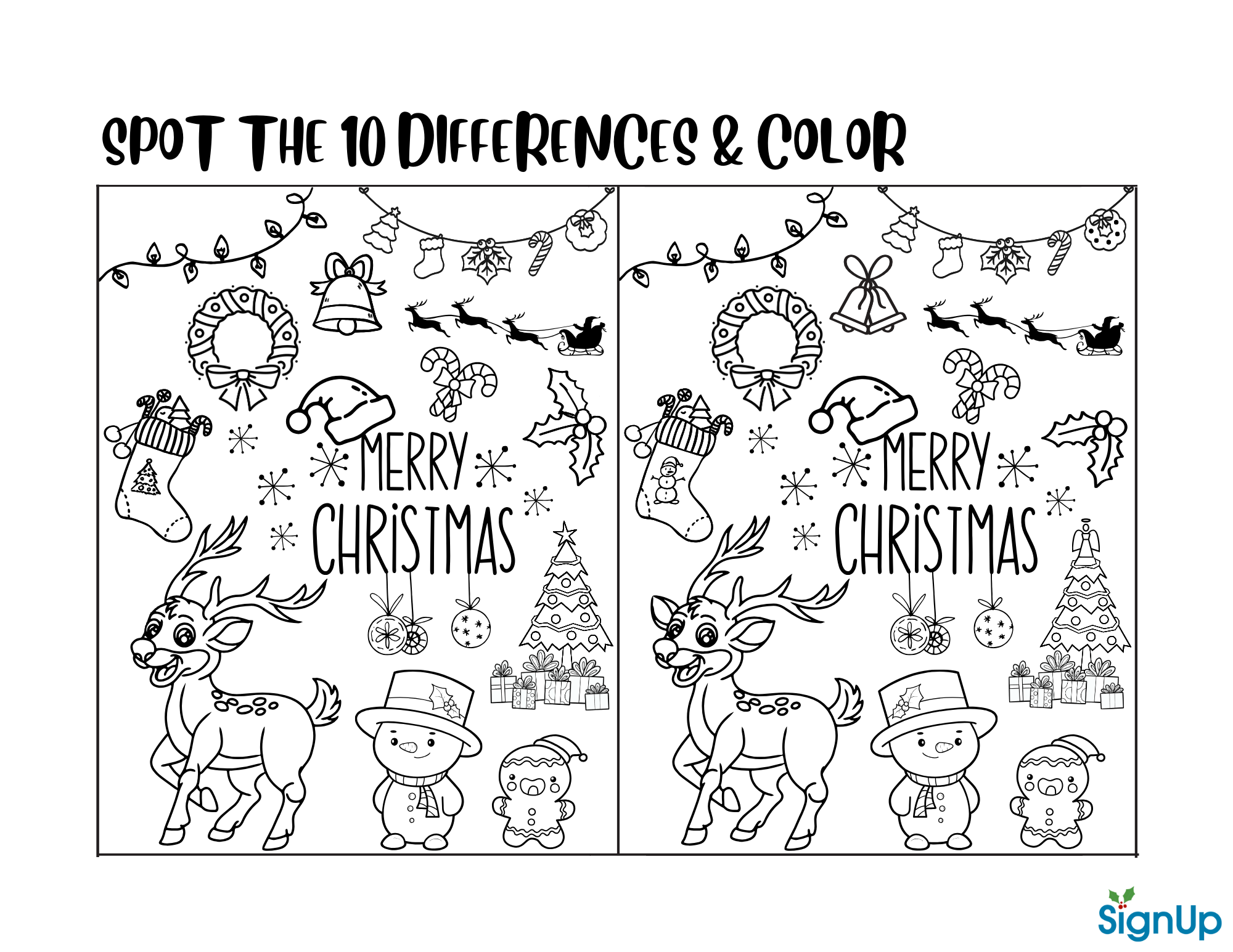 Free Printable Activities For Christmas featuring Christmas activity sheets and coloring pages for kids