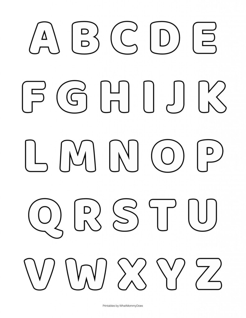 Free Printable Alphabet Letters Upper Case