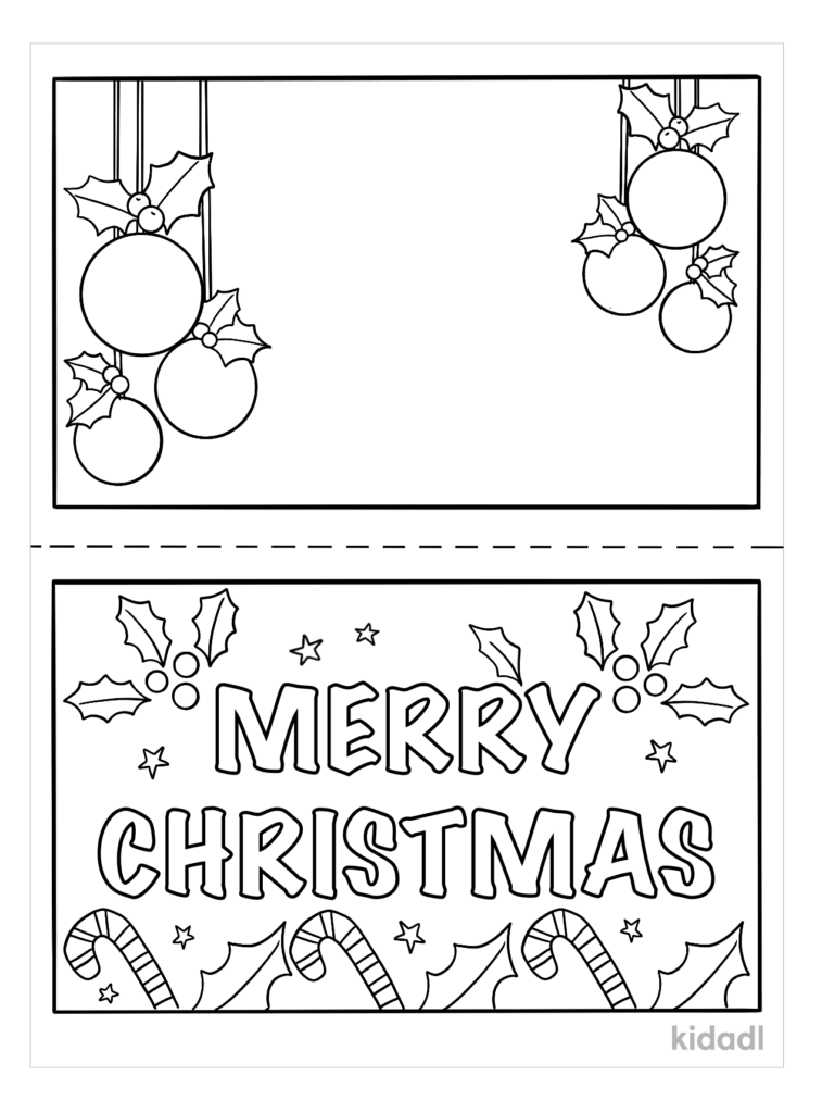 Free Printable Christmas Card Coloring Pages - Christmas Card Coloring Pages Printable