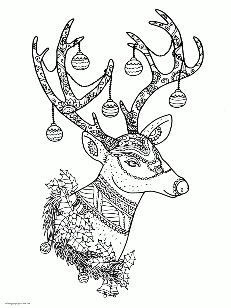 Free Printable Christmas Coloring Pages For Adults – Templates Printable Free Printable Christmas Coloring Pages For Adults - Templates Printable