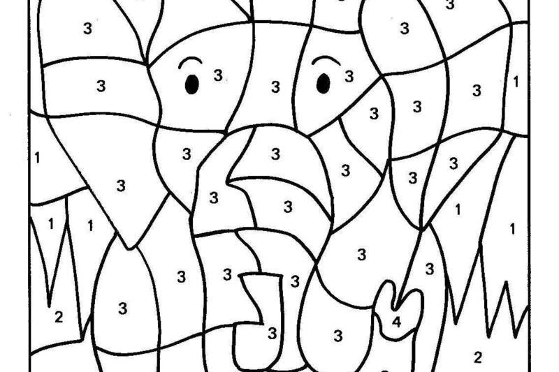Free Printable Coloring By Number Pages