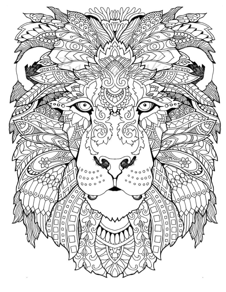 Free Printable Coloring Pages For Adults Only Animals