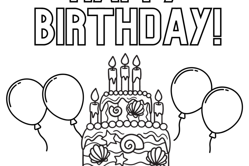 Free Printable Coloring Pages For Birthdays