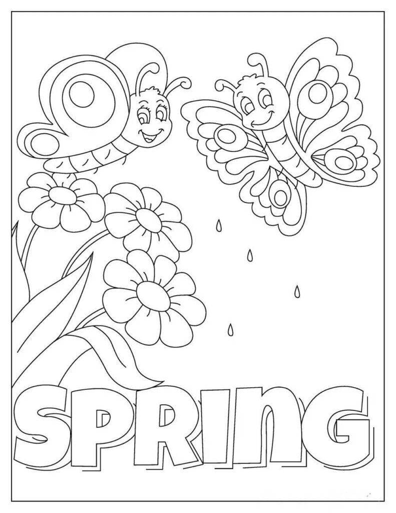 Free Printable Coloring Pages Spring – Jenny Printable Free Printable Coloring Pages Spring - Jenny Printable