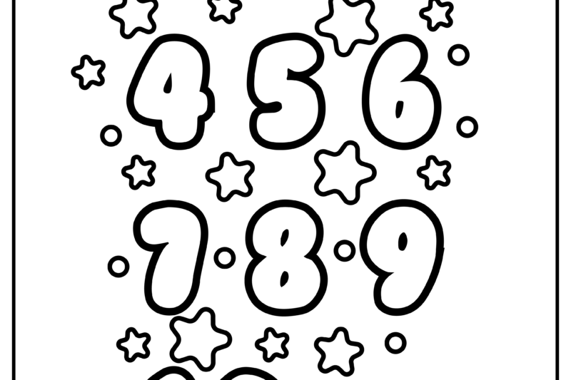 Free Printable Coloring Pages With Numbers