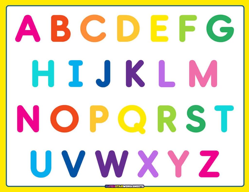 Free Printable Coloured Alphabet Letters [2025]