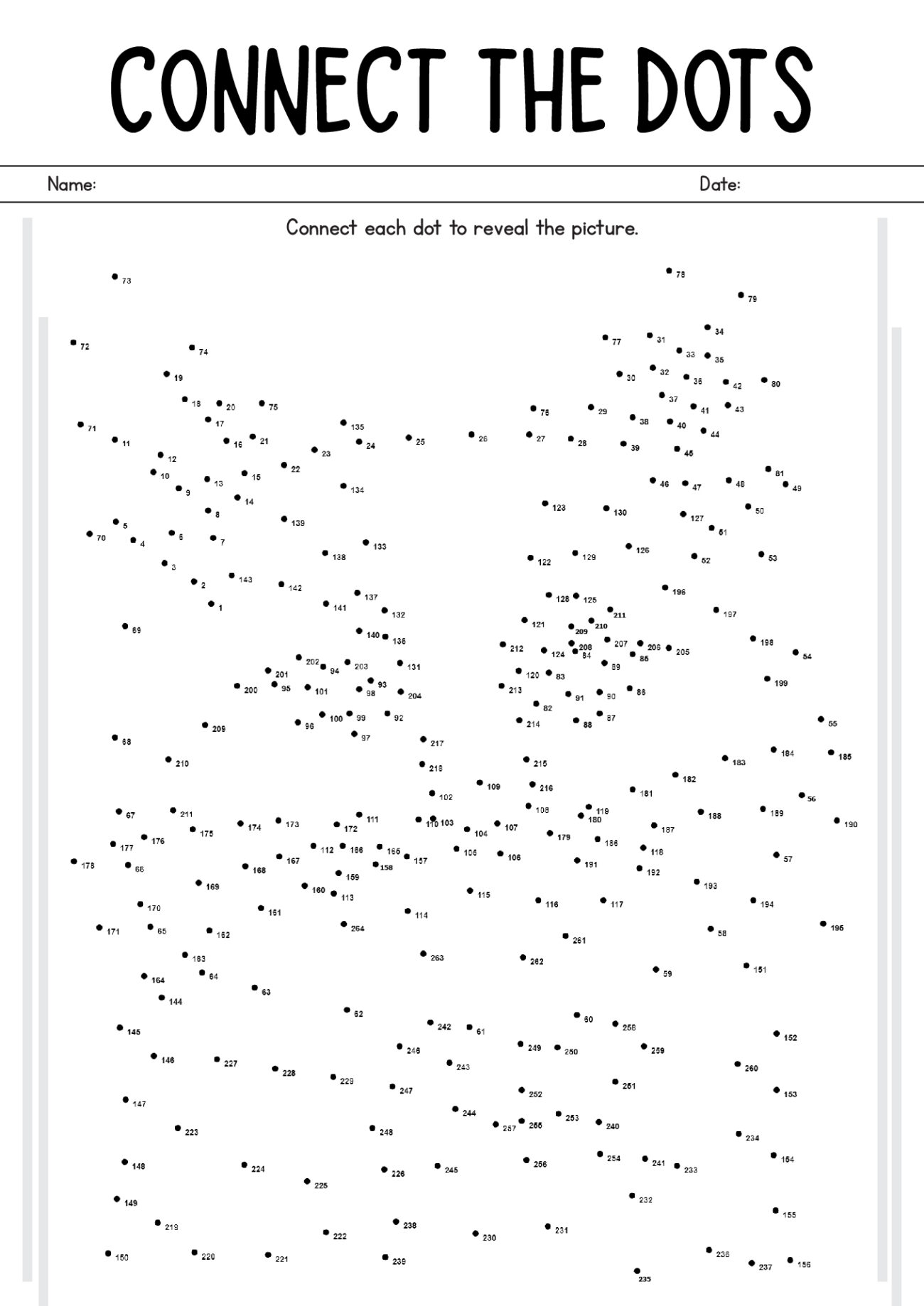 Free Printable Connect The Dots Worksheets - Connect The Dots 110 Worksheet Google Search Worksheets