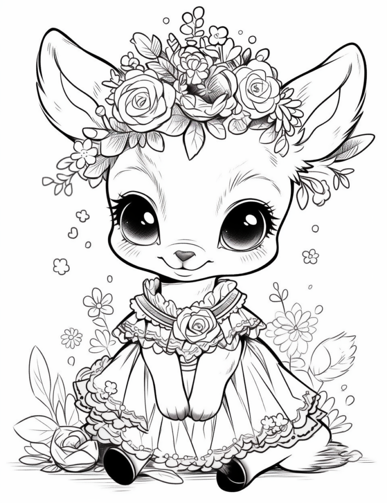 Free Printable Cute Animal Coloring Pages For Adults