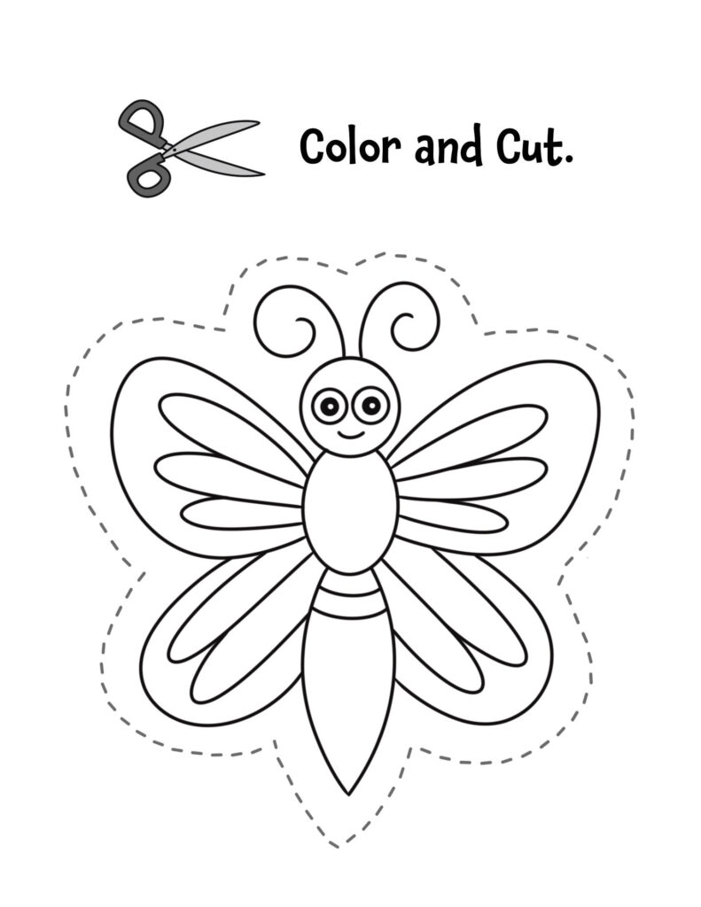 Free Printable Cutting Worksheets for Preschoolers ⋆ The Hollydog Blog