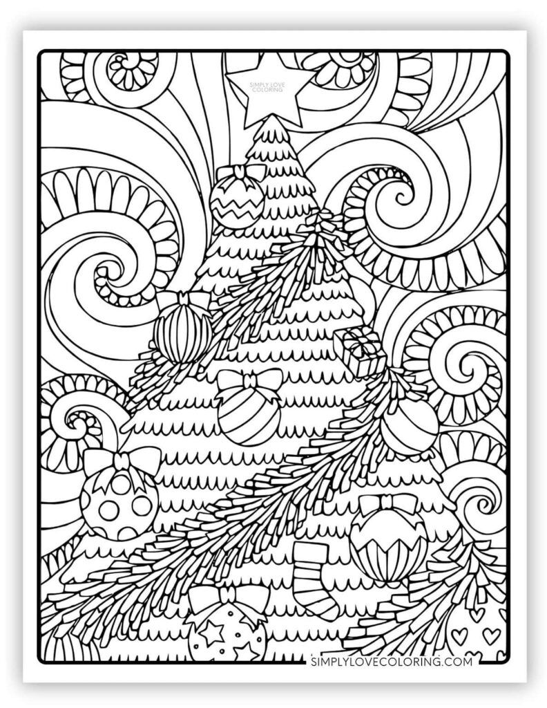 Free Printable Detailed Christmas Coloring Pages For Adults - Christmas Coloring Pages For Adults Printable