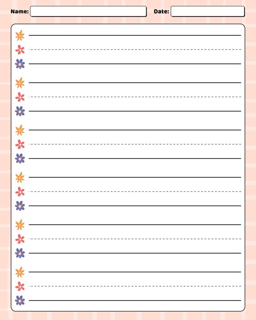 Free Printable First Grade Blank Writing Paper - Printable Templates Free