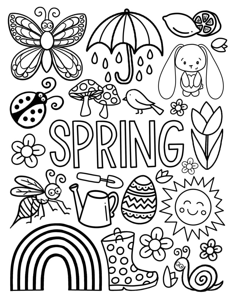 Free Printable Full Size Spring Coloring Pages – Printable Coloring Pages Spring Free Printable Full Size Spring Coloring Pages - Printable Coloring Pages Spring