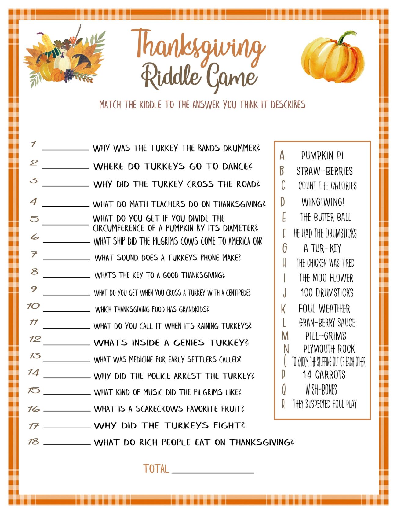 Free Printable Games For Thanksgiving - Free Thanksgiving Printable Games - Printable Board Games