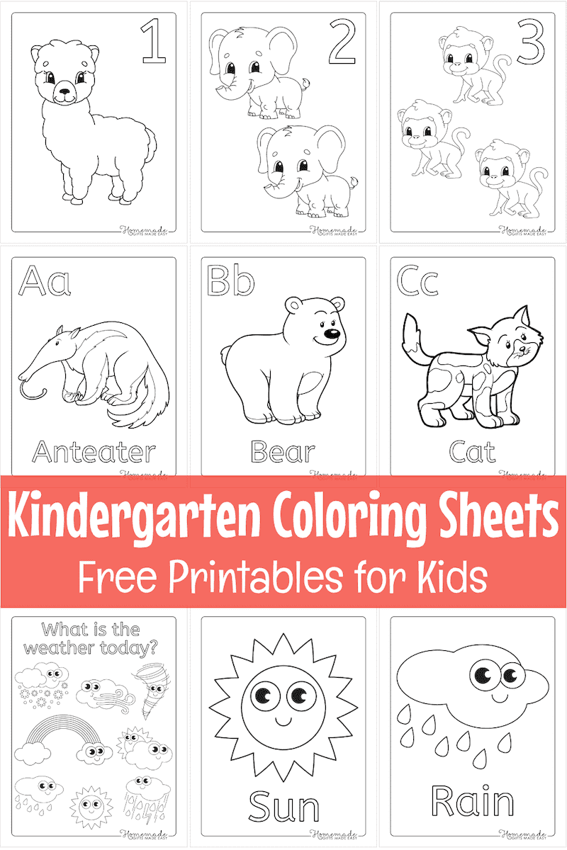 Free Printable Kindergarten Coloring Sheets - Free Printable Kindergartner Coloring Pages - Worksheets Library