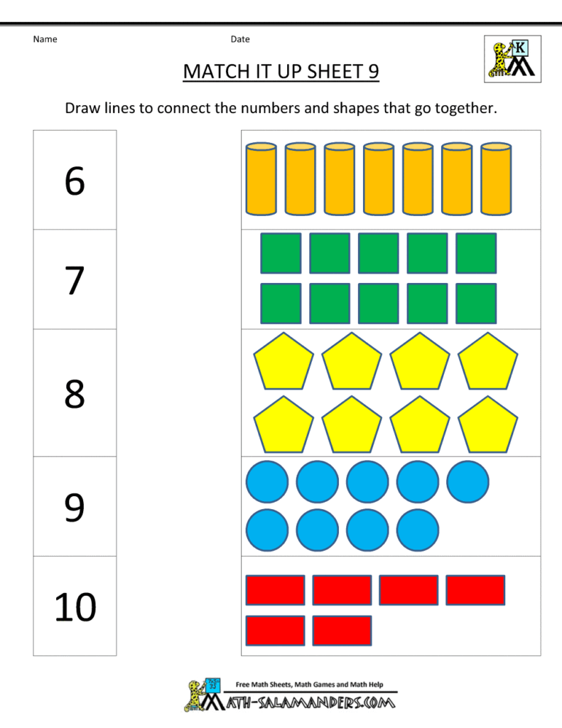 Free Printable Kindergarten Math Worksheets - King Printables