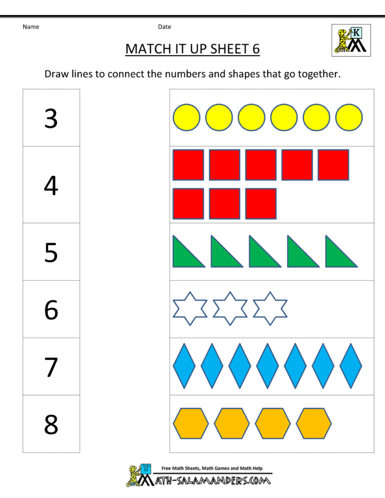 Free Printable Kindergarten Worksheets