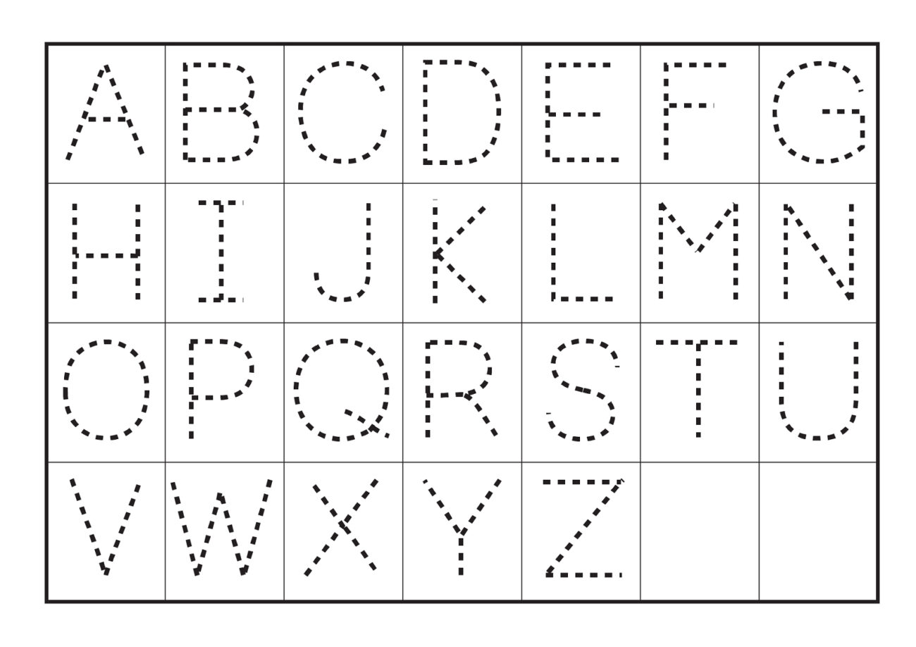 Free Printable Large Tracing Letters