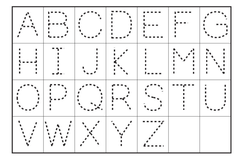 Free Printable Large Tracing Letters