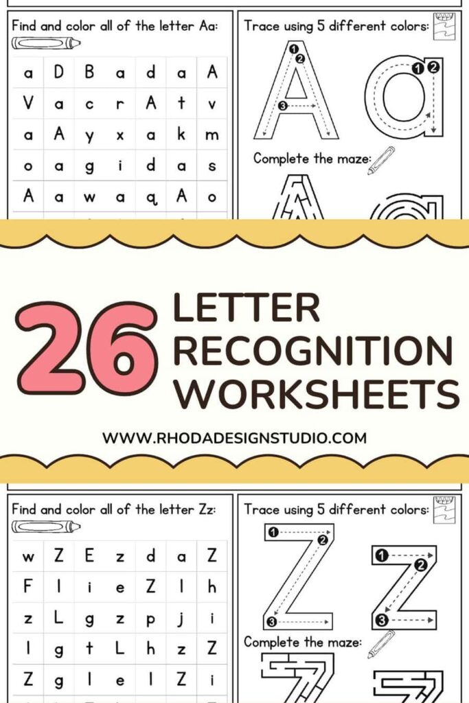Free Printable Letter Recognition Worksheets - Alphabet Recognition Worksheet Missing Letter Worksheets, Activity
