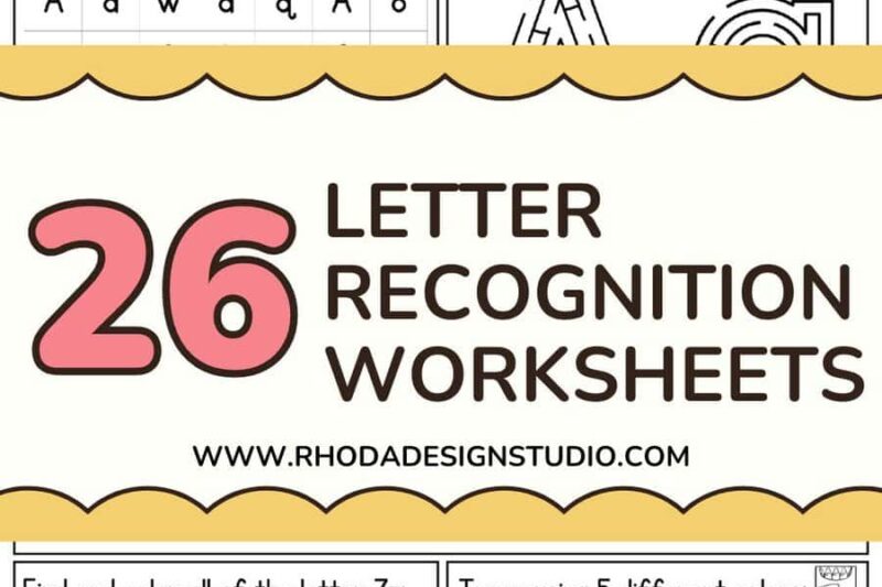 Free Printable Letter Recognition Worksheets