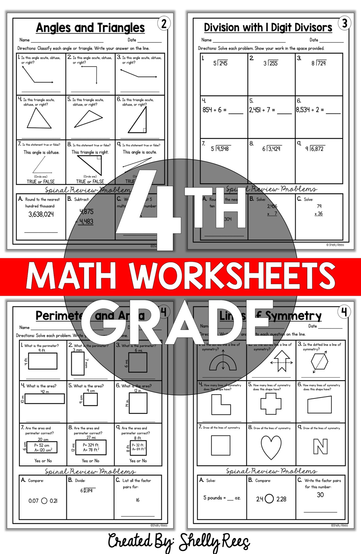 Free Printable Math Worksheets 4th Grade - Free Printable 4th Grade Math Worksheets | Perkins