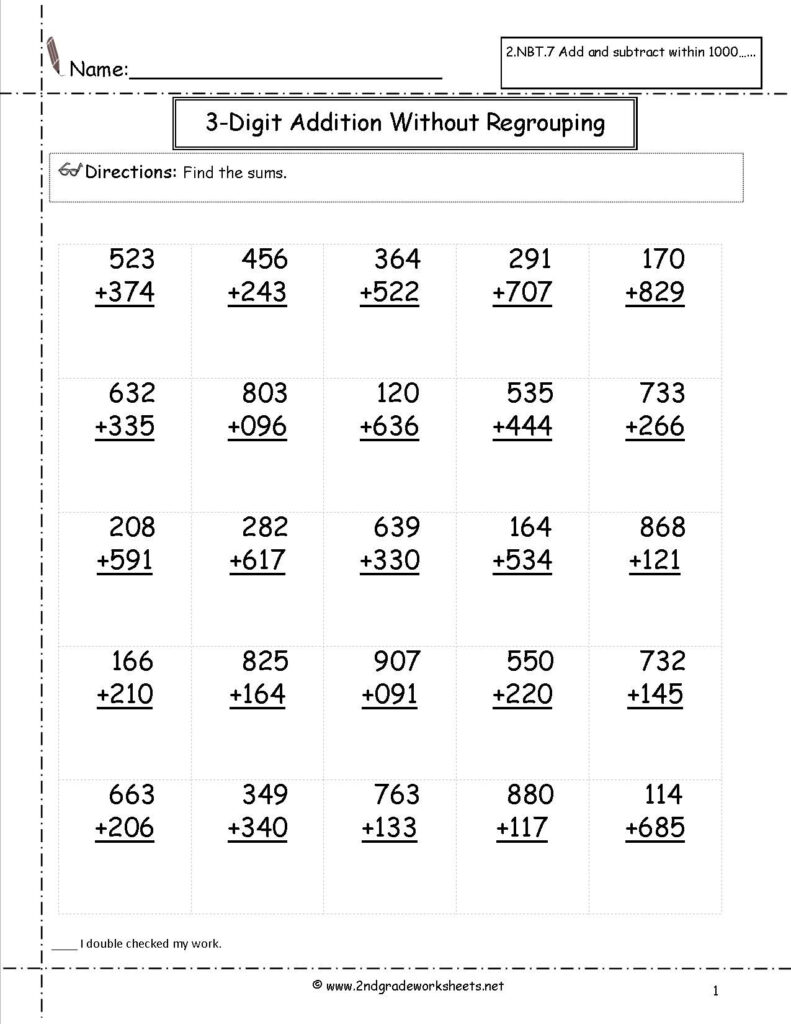 Free Printable Math Worksheets For 2Nd Grade - Printable Worksheets