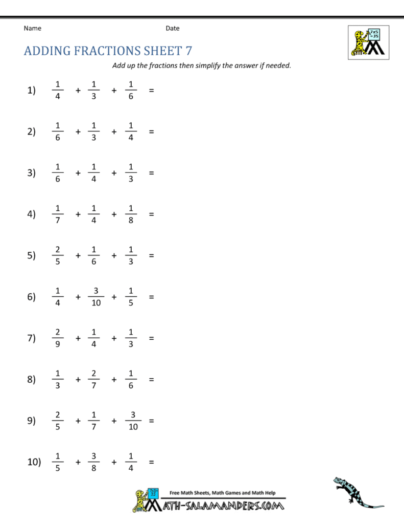 Free Printable Math Worksheets For 7Th Graders Free Printable Math Worksheets For 7Th Graders