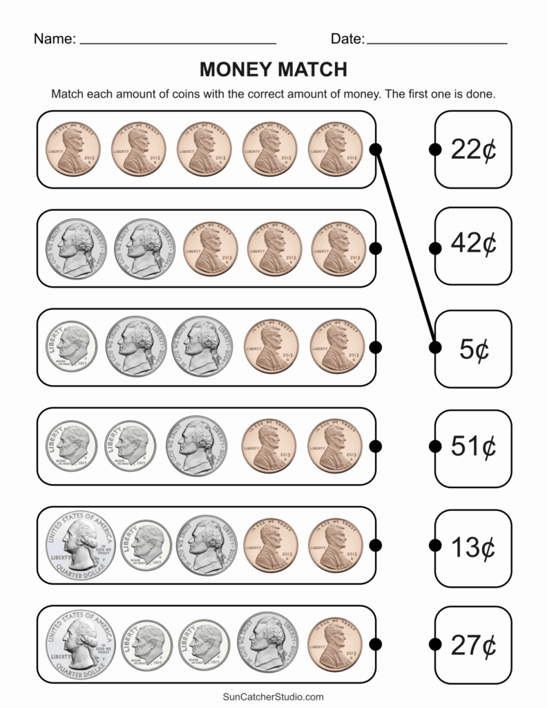 Free Printable Money Math Worksheets | FREE Printable