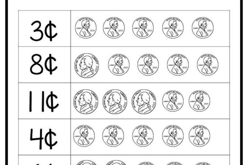 Free Printable Money Worksheets Kindergarten