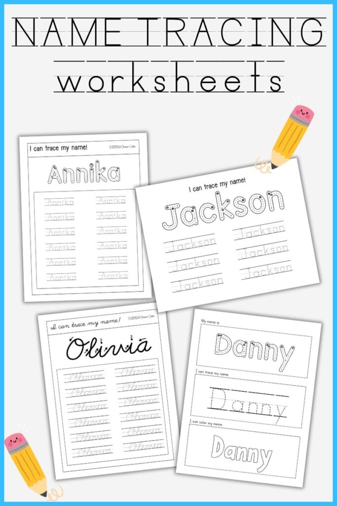 Free Printable Name Tracing Worksheets (Fully Editable!) Free Printable Name Tracing Worksheets (Fully Editable!)