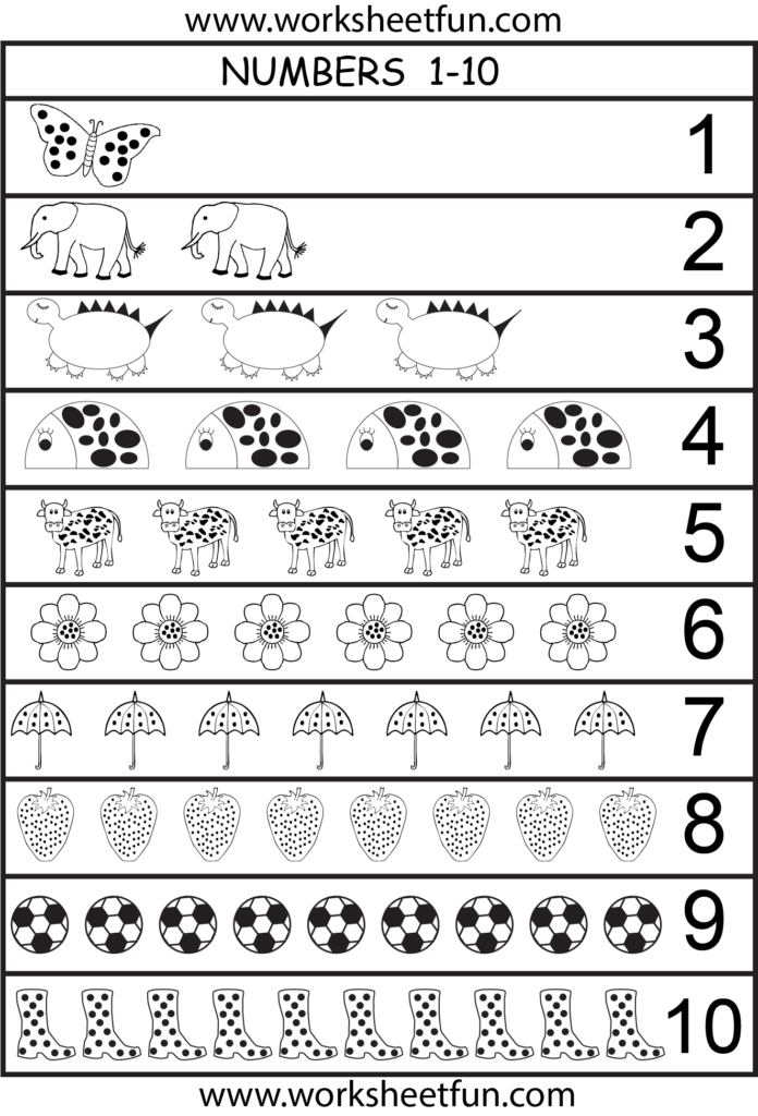 Free Printable Number Worksheets For Preschoolers - Free Printable Number Activities For Kindergarten at Mark Cox blog