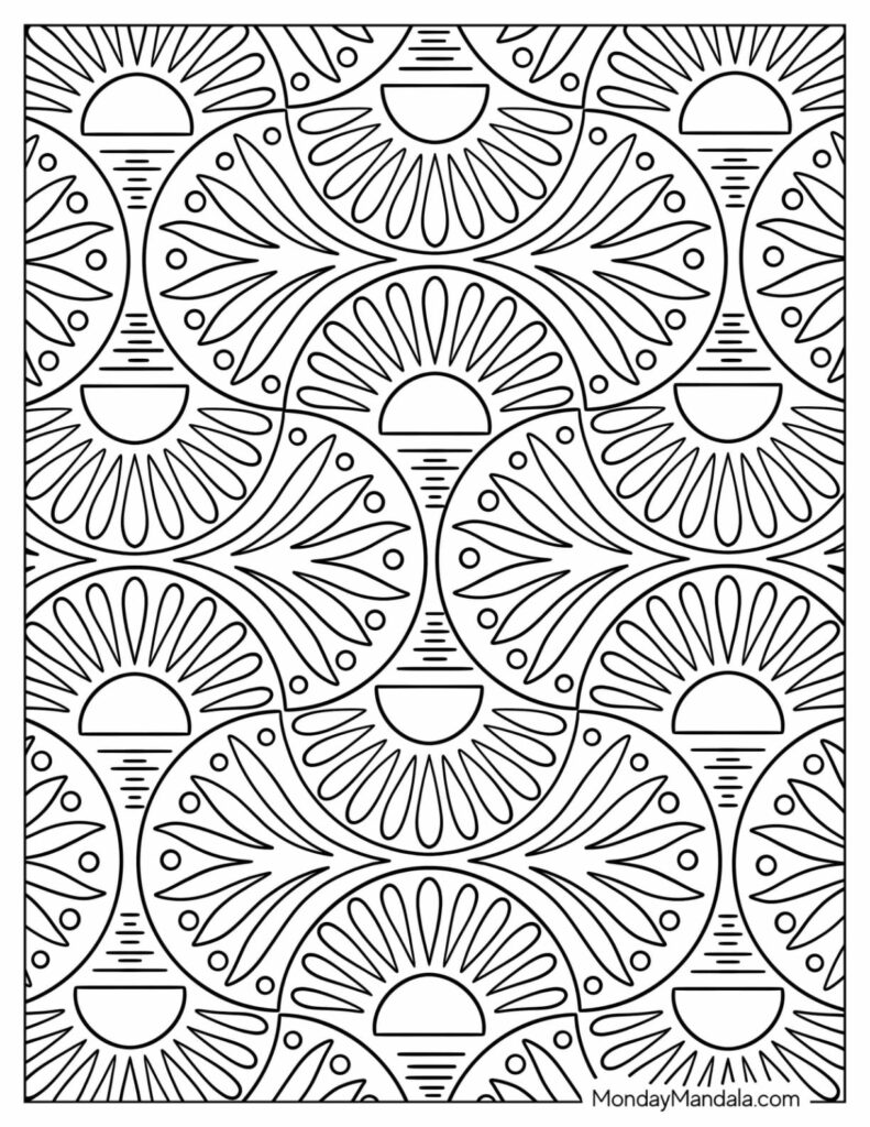 Free Printable Pattern Coloring Pages - 20 Pattern Coloring Pages (Free PDF Printables)