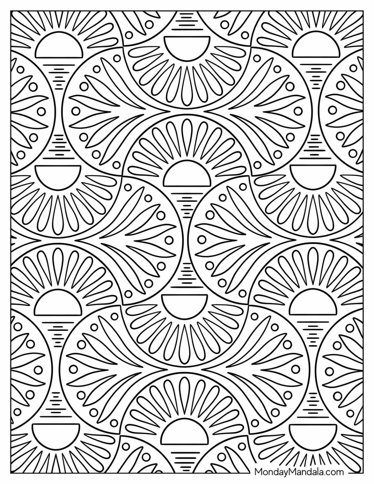 Free Printable Pattern Coloring Pages - 20 Pattern Coloring Pages (Free PDF Printables)