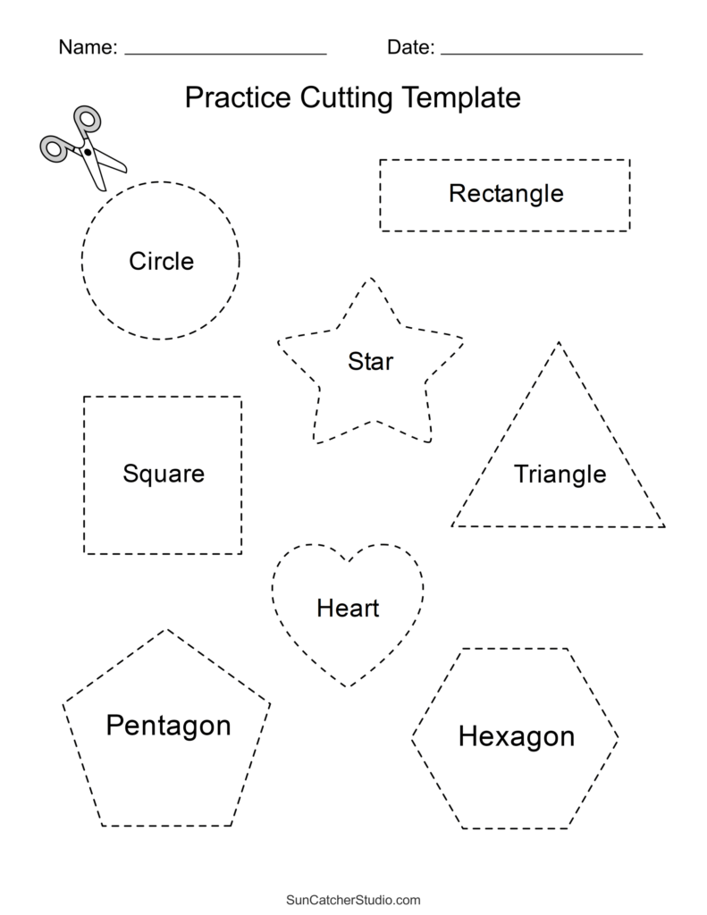 FREE Printable Preschool Cutting Worksheets - Worksheets Library