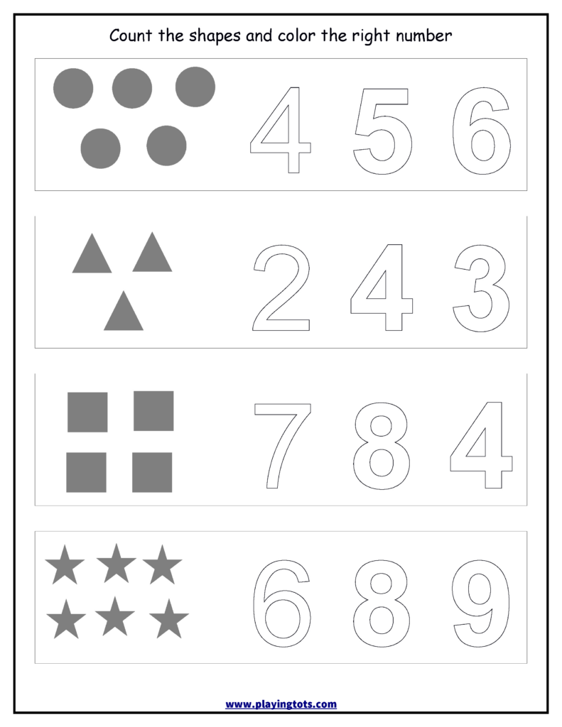 Free Printable Preschool Math Worksheets Pdf