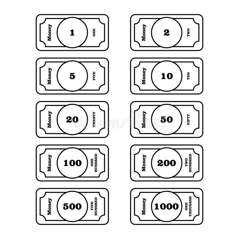 Free Printable Printable Play Money Black And White – Black And White Money Template Free Printable Printable Play Money Black And White - Black And White Money Template