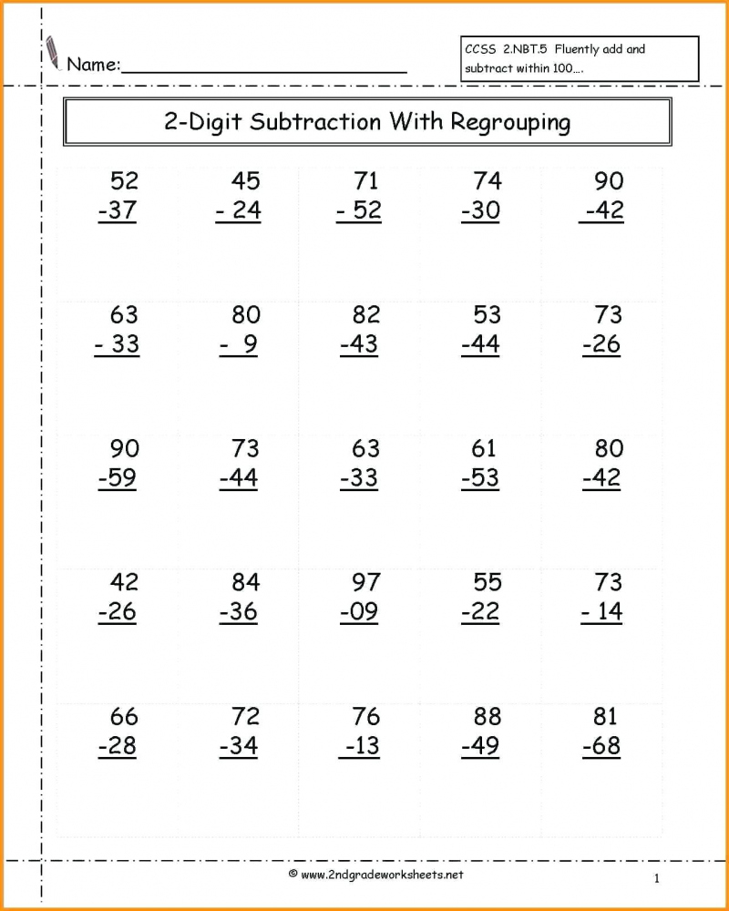 Free Printable Second Grade Math Worksheets - Free Online 2nd Grade Math Worksheets