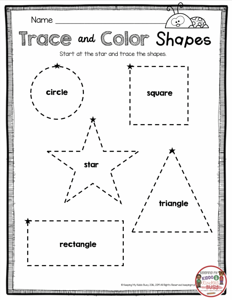 Free Printable Shapes Worksheets For Kindergarten