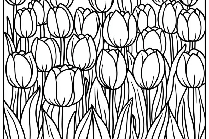 Free Printable Spring Coloring Pages For Adults
