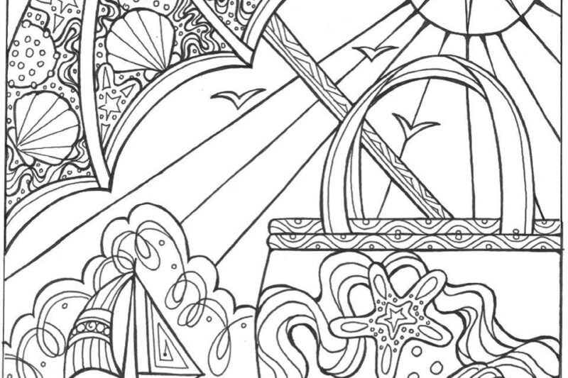 Free Printable Summer Coloring Pages For Adults