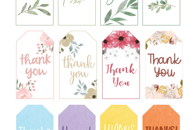 Free Printable Thank You Tags