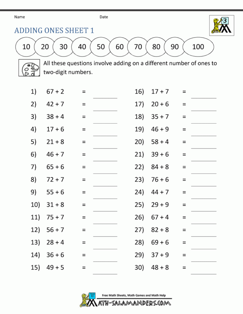 Free Printable Third Grade 3rd Grade Math Worksheets | Printable Worksheets